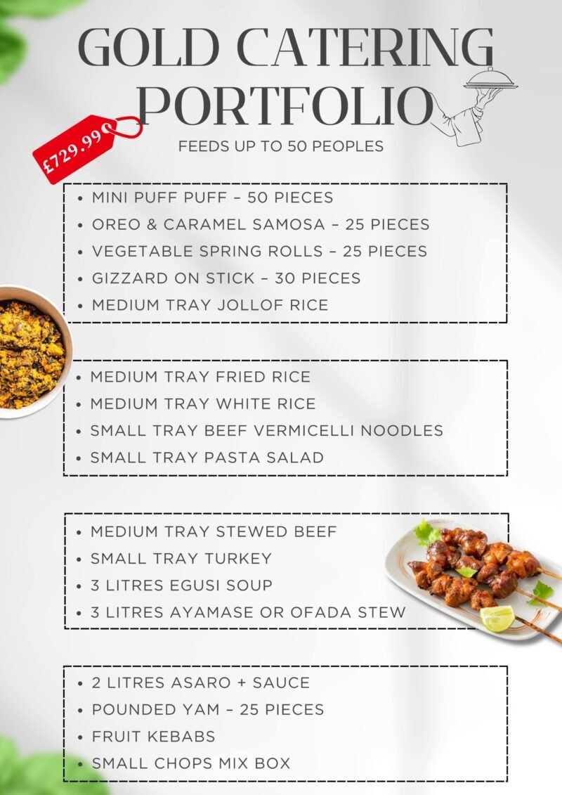 Gold Catering Portfolio